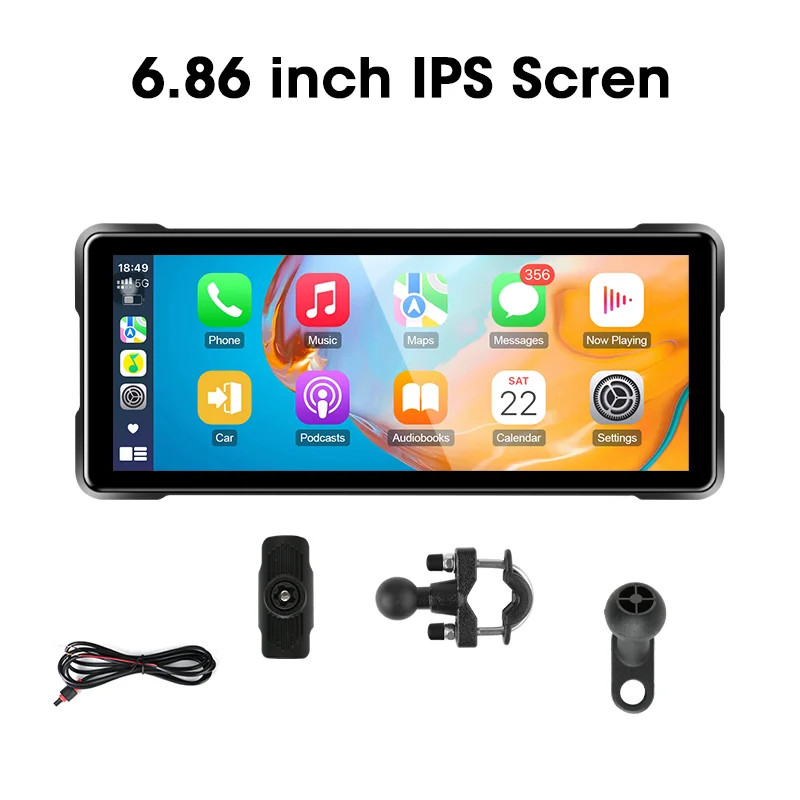5/6.86/7/8.1 inch Digital Motorcycle Dashboard Motorcycles Carplay GPS