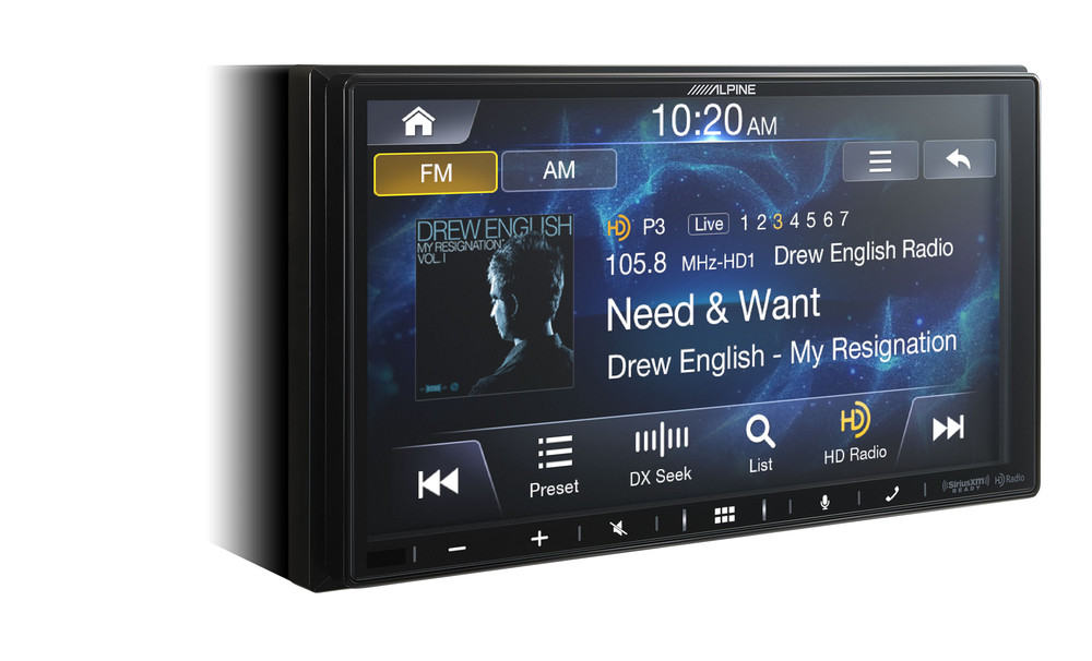 Alpine iLX-407 | 7″ Double DIN Multimedia Receiver + License Plate Camera