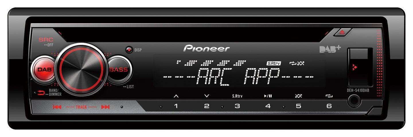 Pioneer USB MP3 DAB AUX CD Car Stereo for Lancia Y (1996-2004) – Black
