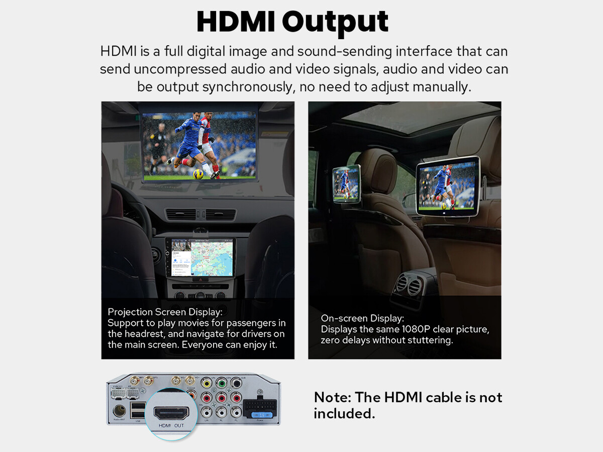 10.1″ 2.5D Curved Touchscreen Single Din Android 12 Car Radio with Qualcomm Chip