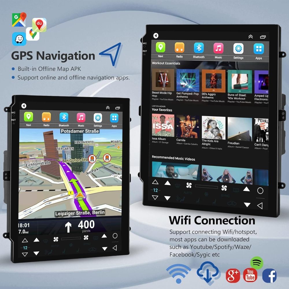 PLUG &PLAY Car Stereo Radio Android Auto Carplay For Cadillac Escalade 2007-2014