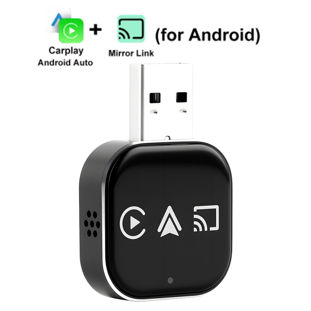 2026 Mini Carplay Adapter 3 IN 1 Wireless Carplay & Android Auto & Mirror Link ,