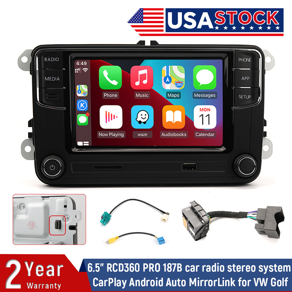 6.5Inch CarPlay Android Auto Radio RCD360 PRO 187B RCD330 For VW TIGUAN Golf CC