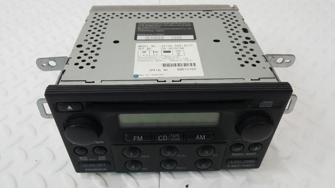 98-00 Honda Accord Radio/CD Player