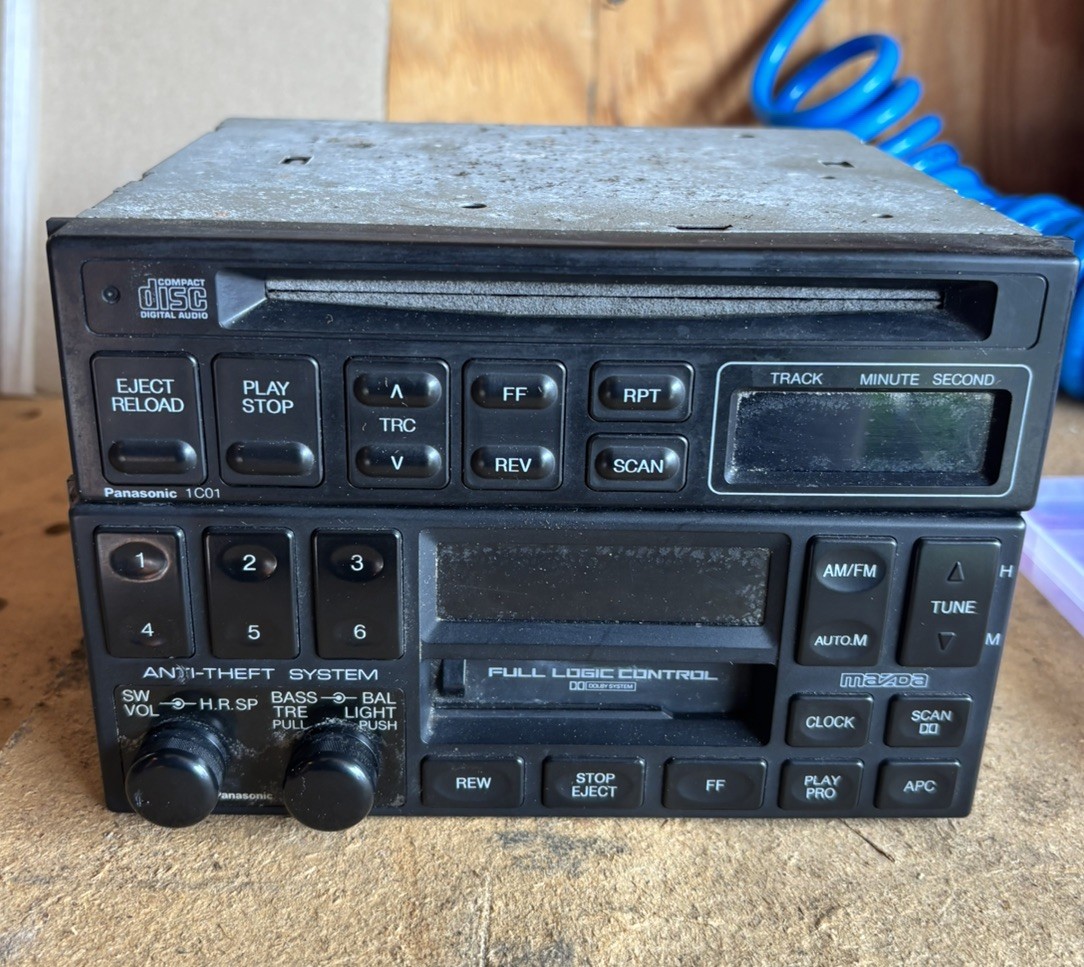 1995 Mazda Miata MX-5 NA OEM Panasonic 1267 AM/FM Radio w/Cassette Player & CD