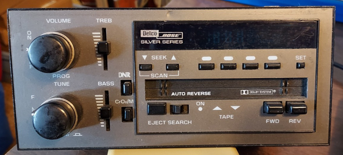 Chevrolet GM Delco BOSE Silver Series Cassette OEM 16080121 1/23/1990 OBox11