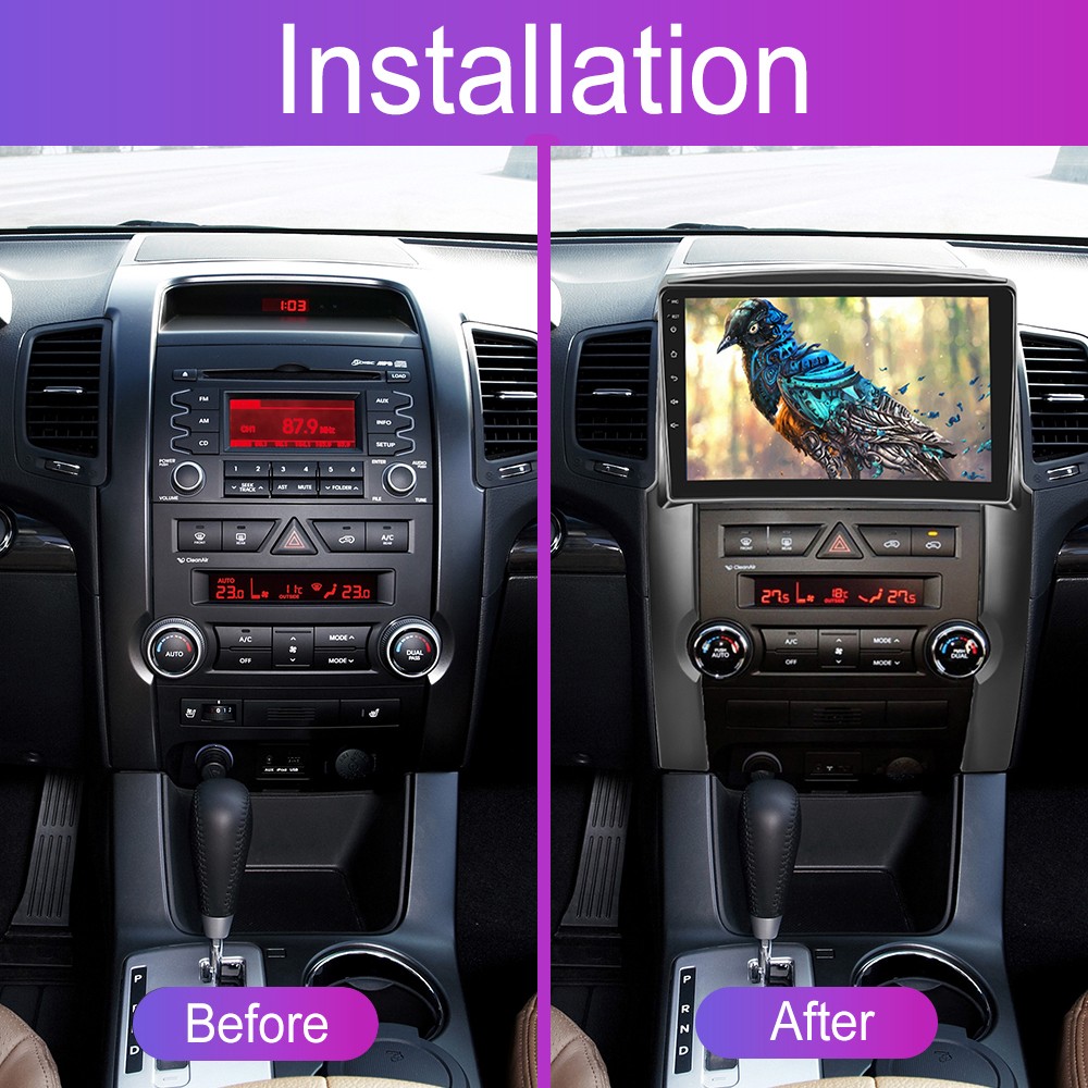 4G+64GB Carplay For Kia Sorento 2009-2012 10.1″ Android 15 Car Stereo Radio GPS