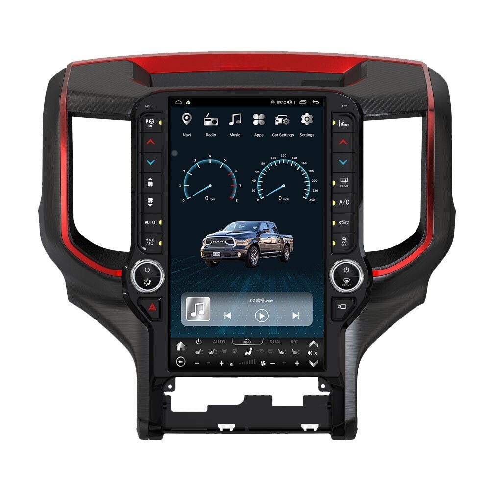 Large Display 13.6″ Android Car Stereo Radio Gps For 19-2024 Dodge Ram 1500 2500