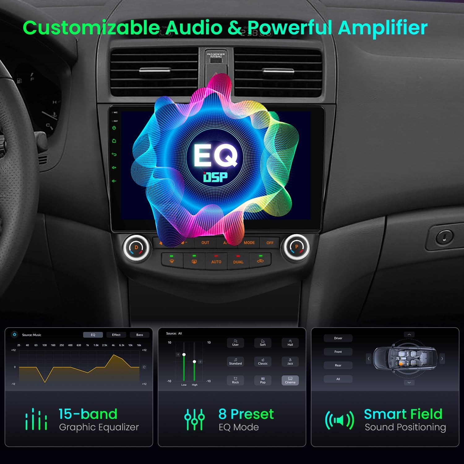 ** NEW 2003-2007 Honda Accord | 10.1″ Stereo | Android 14 | Octa-Core | CarPlay