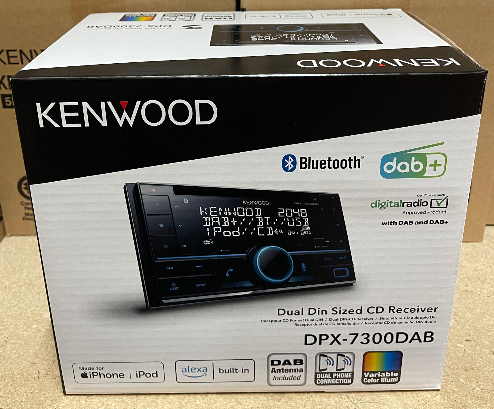 KENWOOD CAR/VAN CD/MP3, AUX-IN, USB IPOD/IPHONE, DOUBLE DIN DAB BLUETOOTH STEREO