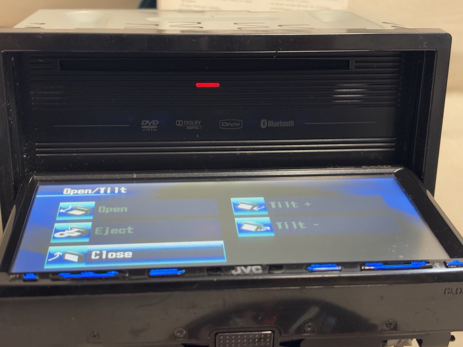 JVC EXAD KW-AVX820 DVD RECEIVER 7″ TOUCH SCREEN MONITOR BLUETOOTH MP3 USB REMOTE