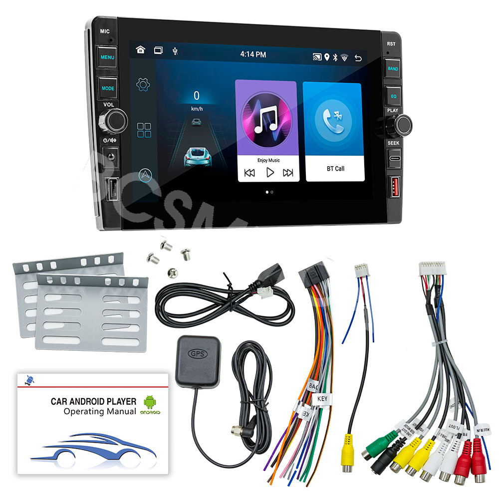 Car Stereo Radio MP5 Player 9in GPS Navigation Android 12 WIFI/FM/USB Head Unit