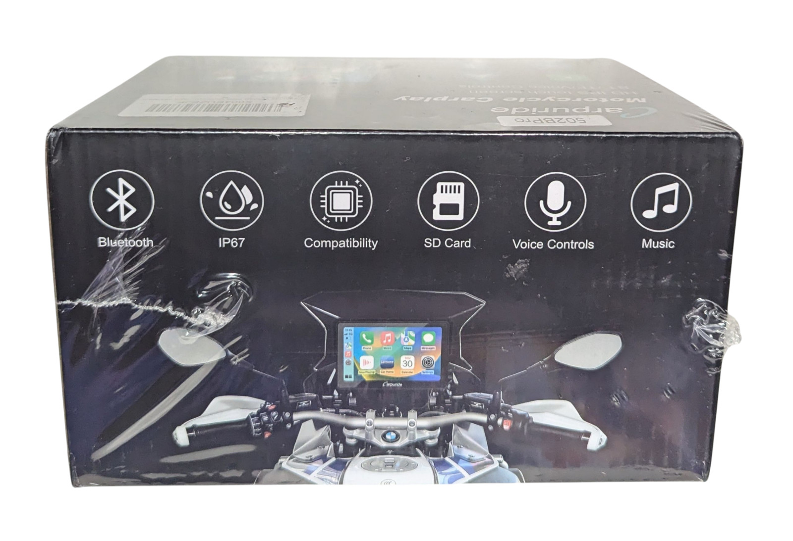 Carpuride 502BPro Motorcycle Stereo Carplay Android Auto Intercom Waterproof NEW
