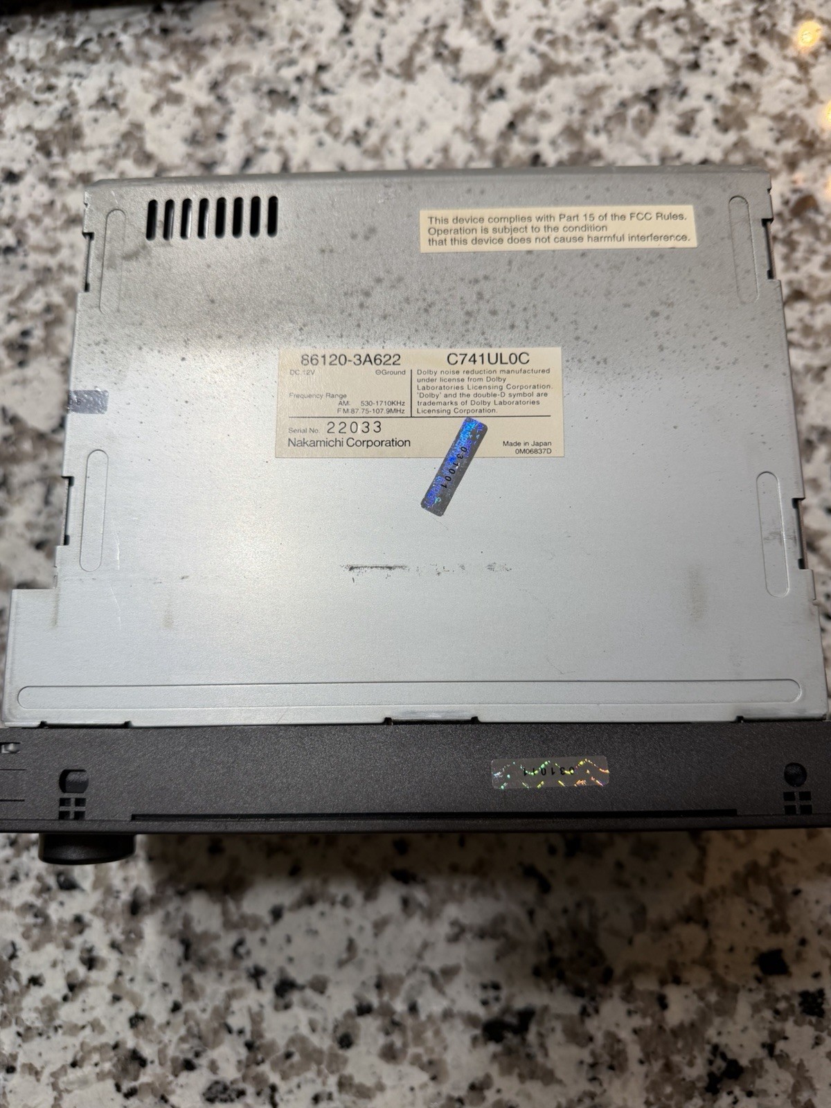 1998-2000 Lexus GS300 GS400 Nakamichi Radio OEM 86120-3A622