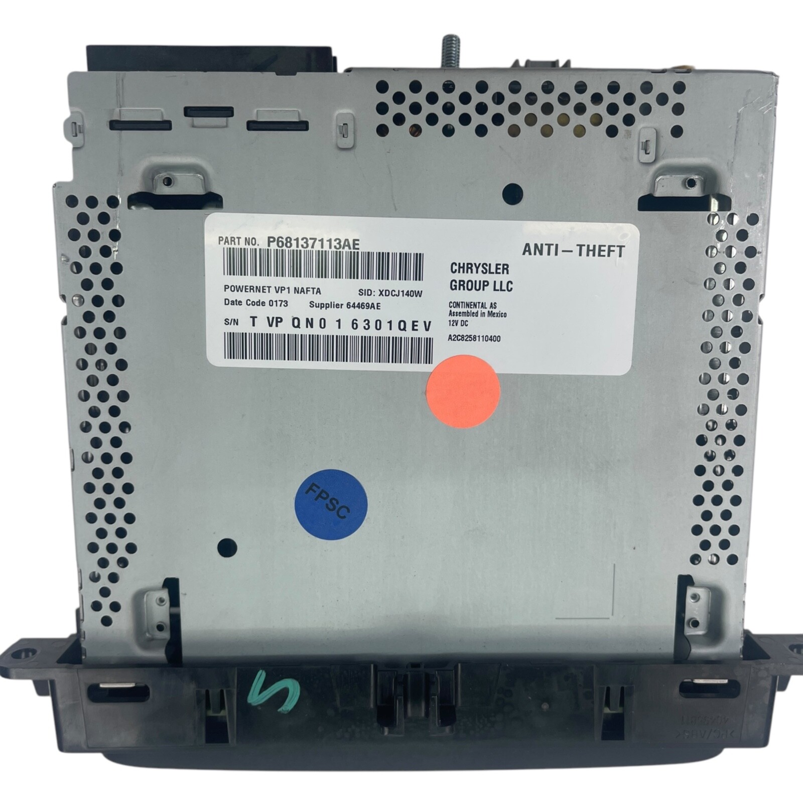 2013-2018 Dodge Ram 1500 2500 3500 OEM AM FM Radio P68137113AE Stock Radio