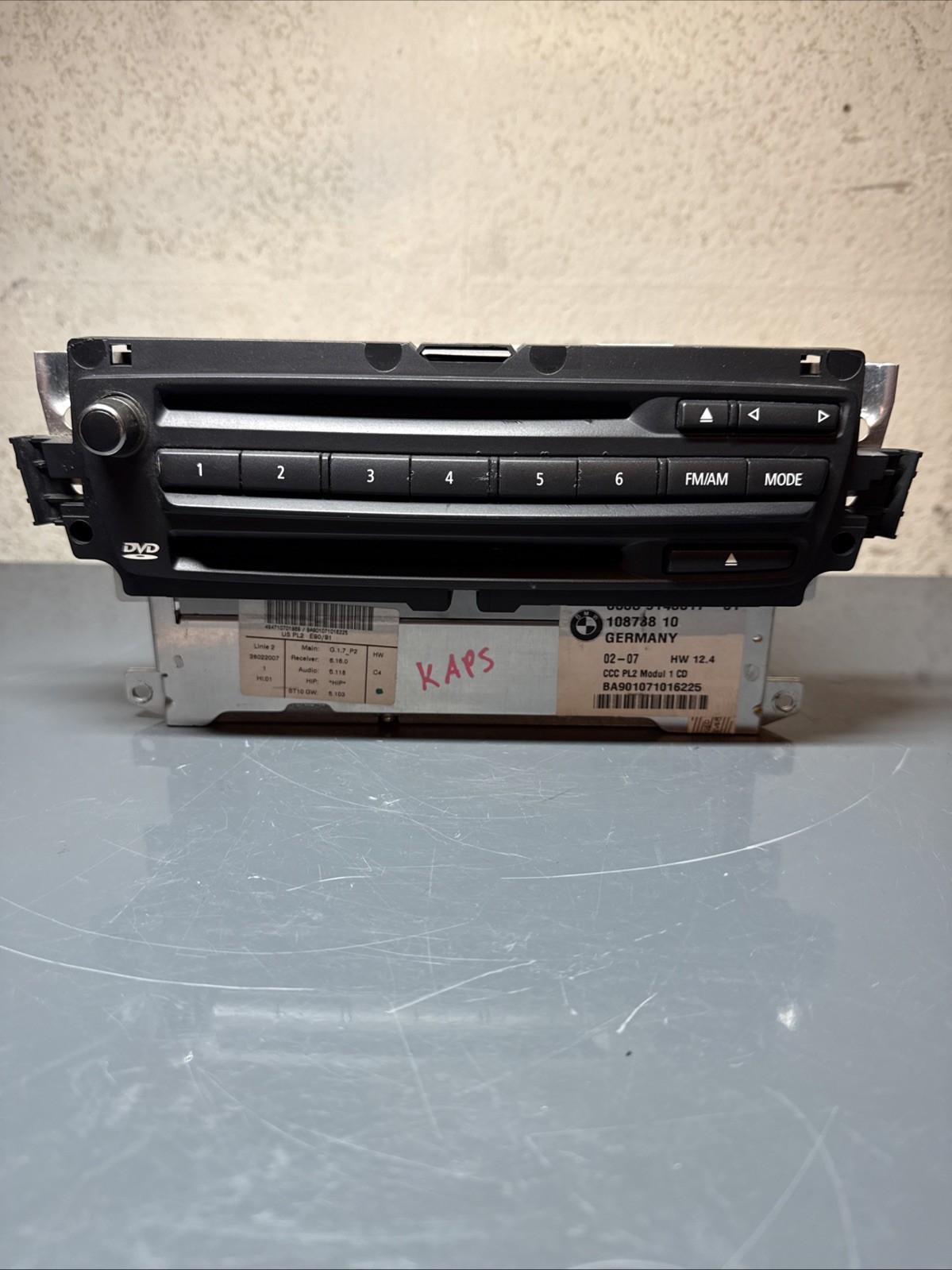 07-08 BMW E90 E91 E93 528 535i Radio Navigation CD DVD CCC Player 65839148017-01