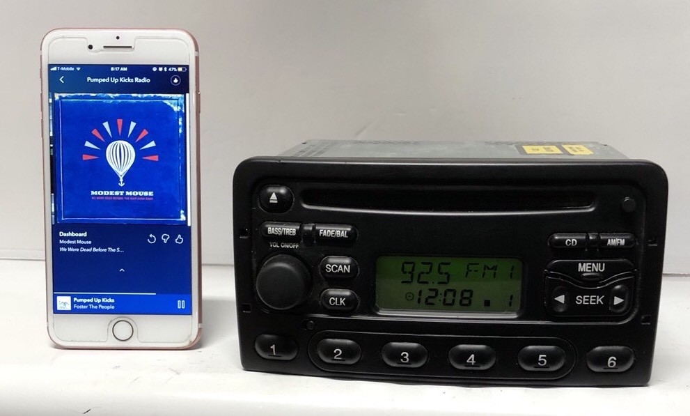 00-02 FORD FOCUS OEM AM FM RADIO STEREO CD BLUETOOTH PLAYER XS4F-18C838-AE