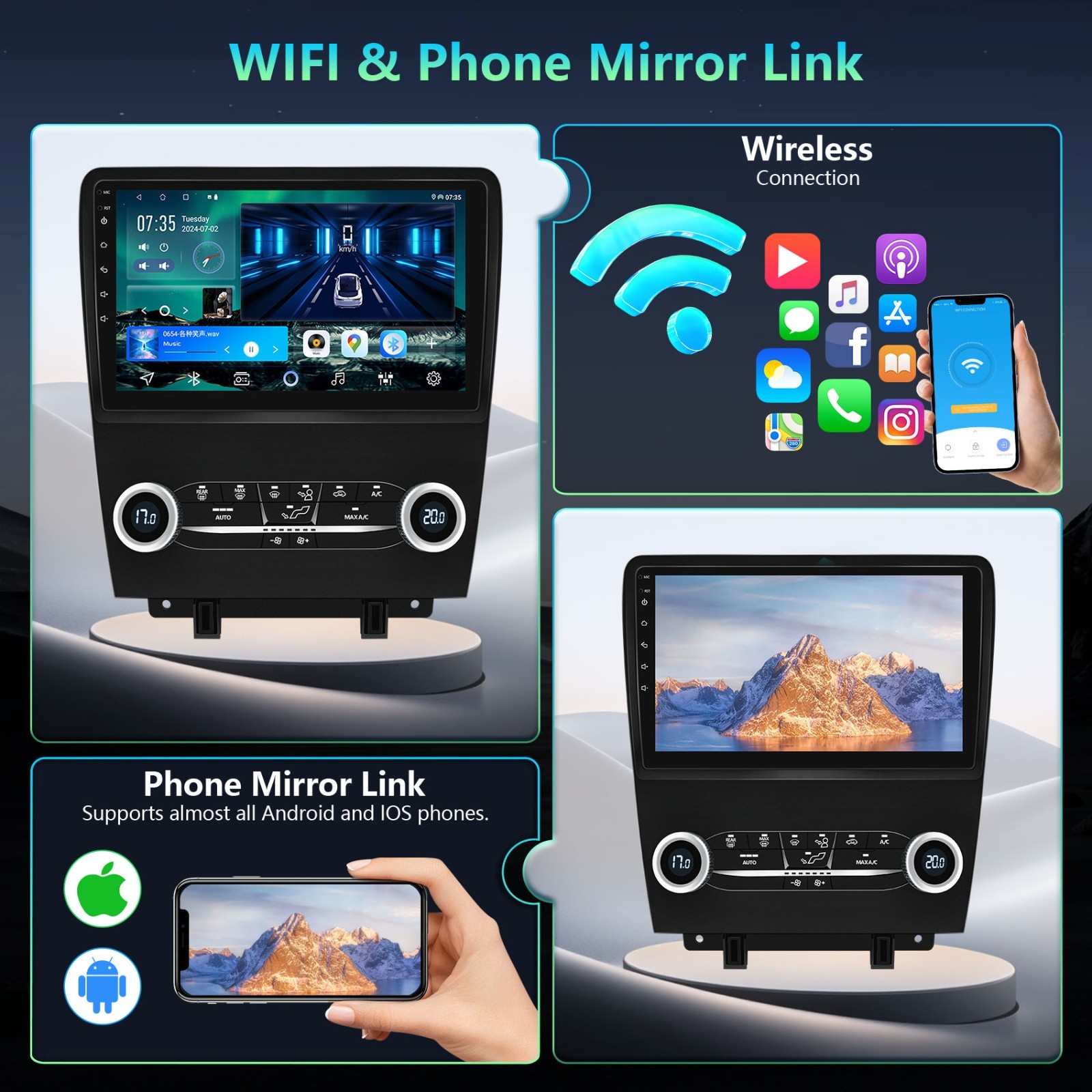 10.1″ For Ford Mustang 2010-2014 Android 13 Car Radio Stereo Carplay GPS Navi BT