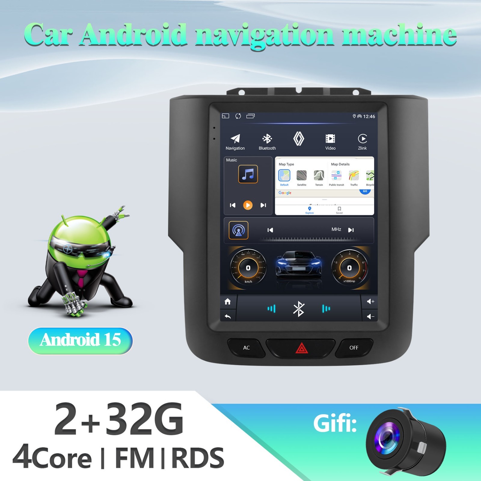 For 2013-2018 Dodge Ram 1500 2500 3500 Android 13 Carplay Car Stereo Radio GPS