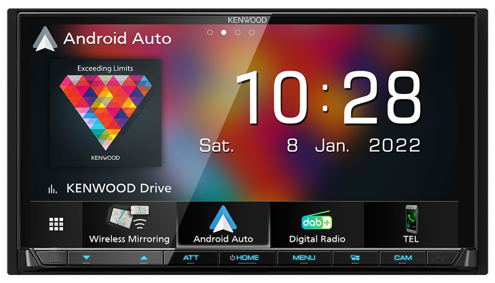 Kenwood DMX8021DABS Doppel-DIN MP3-Autoradio Touchscreen Bluetooth DAB USB Carpl