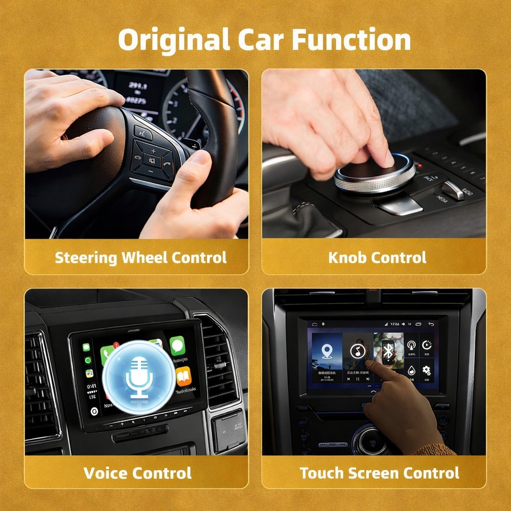 USB Wireless CarPlay Adapter for iPhone, Auto Apple CarPlay Dongle, Plug & Play
