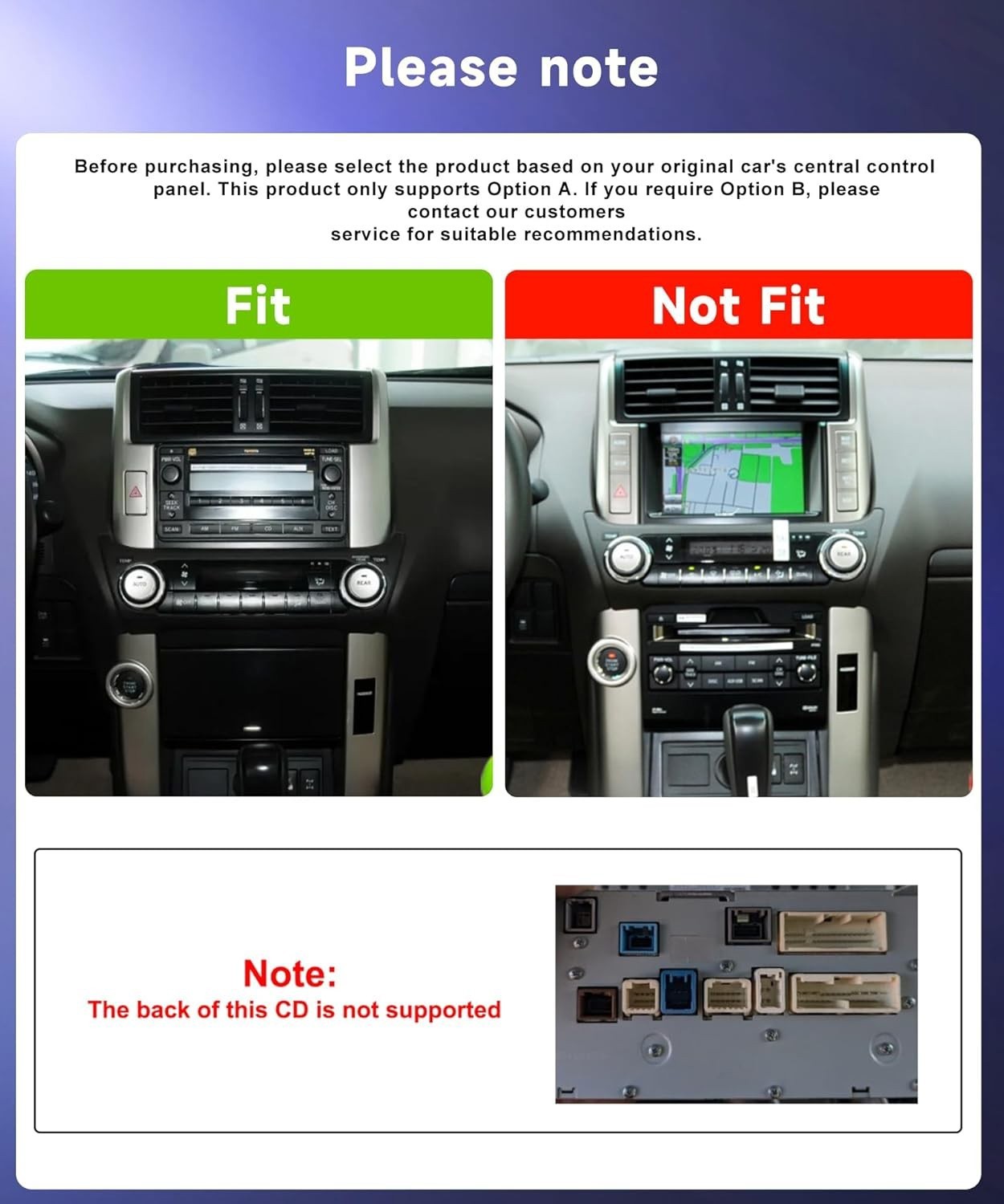 For Toyota Land Cruiser Prado 2009-2013 CarPlay Car Stereo Radio Auto GPS 2+64G
