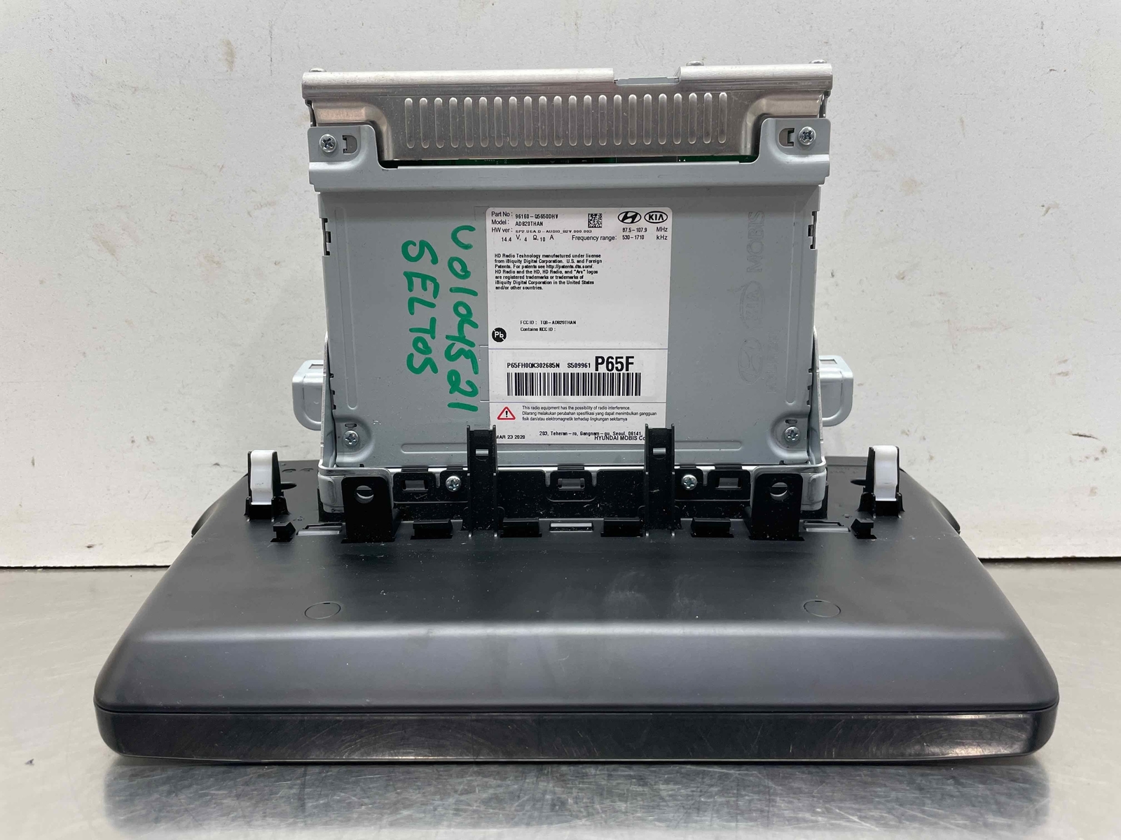 2021 Kia Seltos AM/FM Radio Receiver CD Player Display Screen 96160-Q5650DHV 23