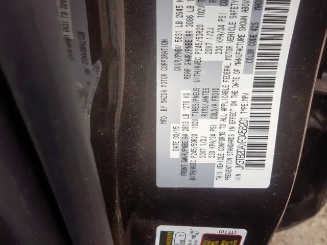 Audio Equipment Radio Display ID TD11611JO Fits 10-12 MAZDA CX-9 1194559