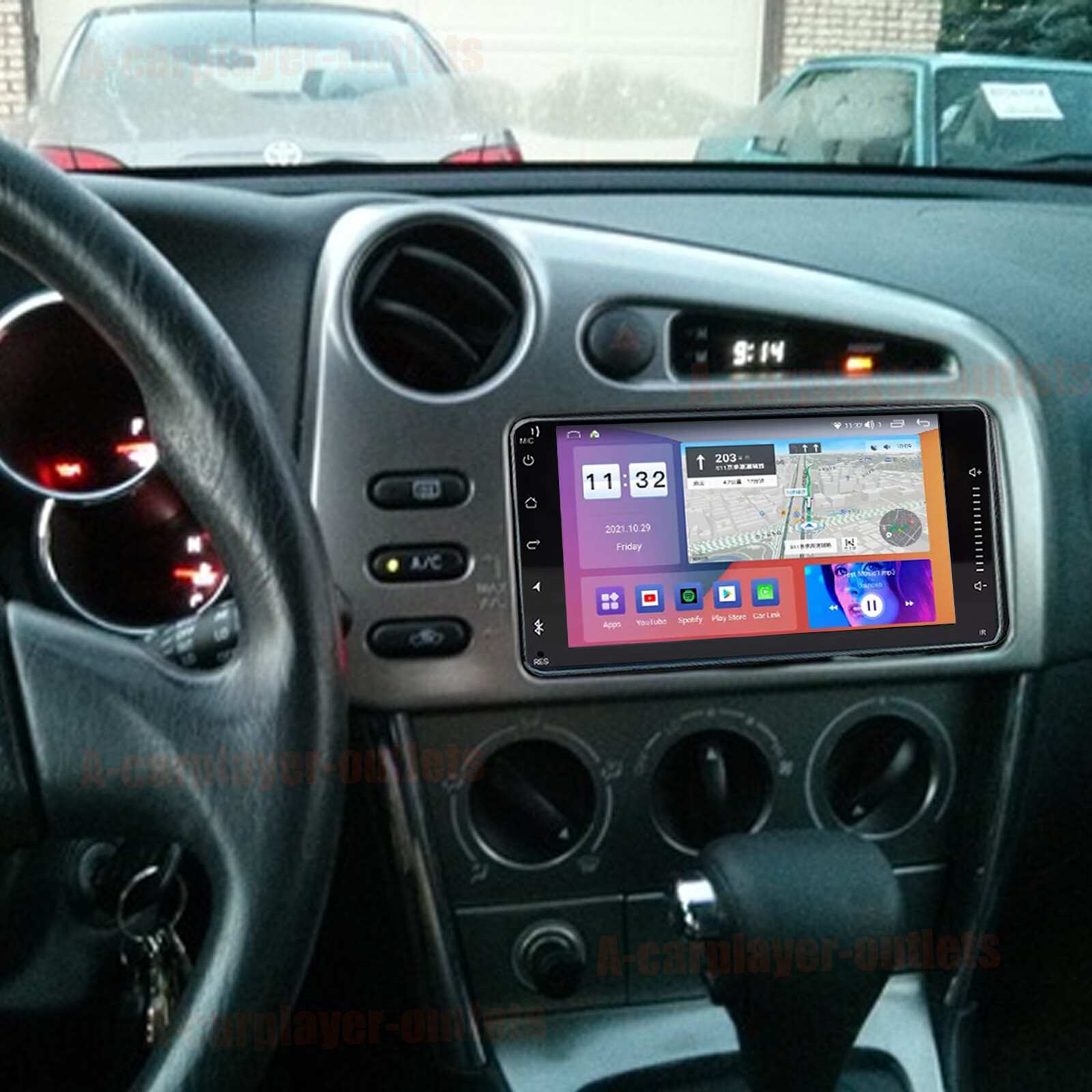 For 2003-2008 Pontiac Vibe Car Radio Navi GPS BT 2+32G Apple Carplay Android 13