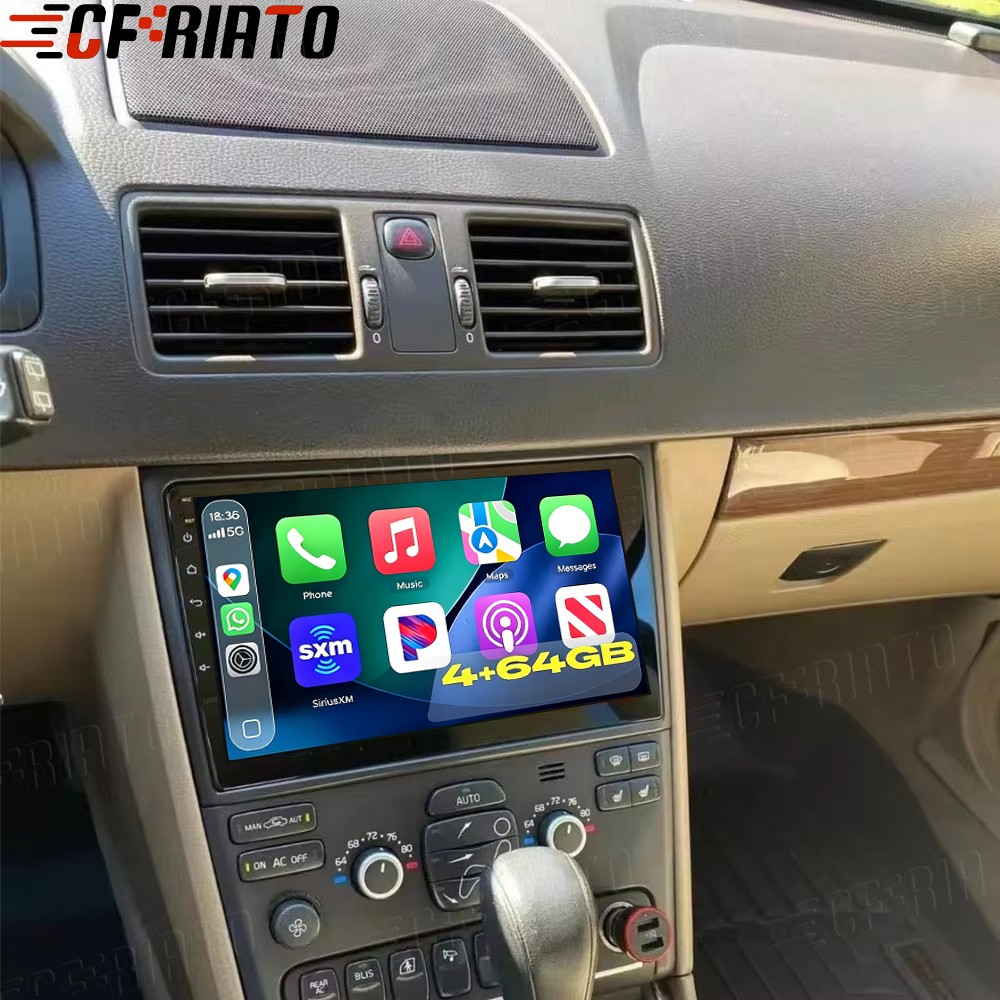 4+64GB 10.1” For Volvo XC90 2004-2014 Android 15.0 Car Stereo Radio GPS Carplay