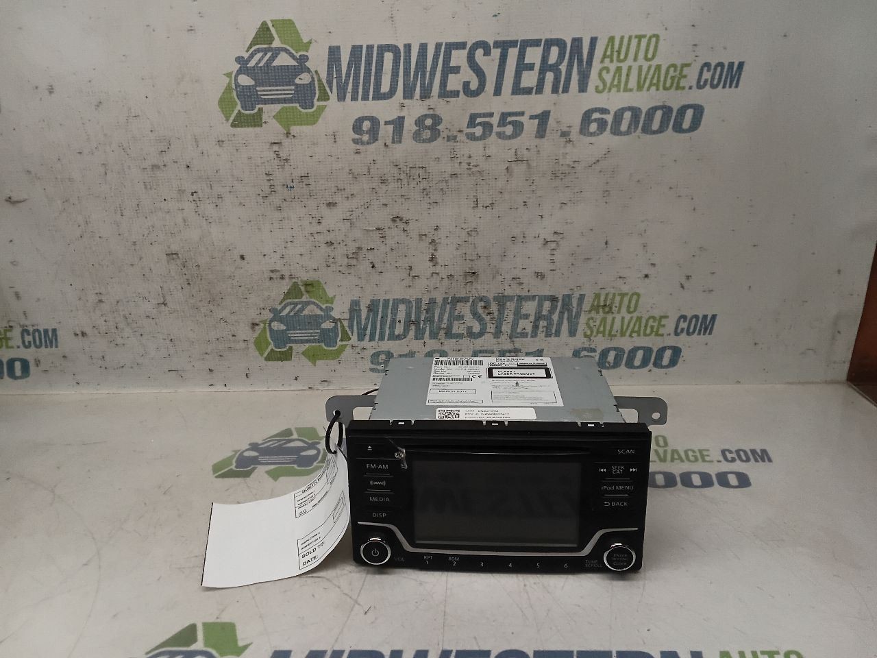 Audio Equipment Radio Receiver Am-fm-stereo Fits 17-19 SENTRA 9592494