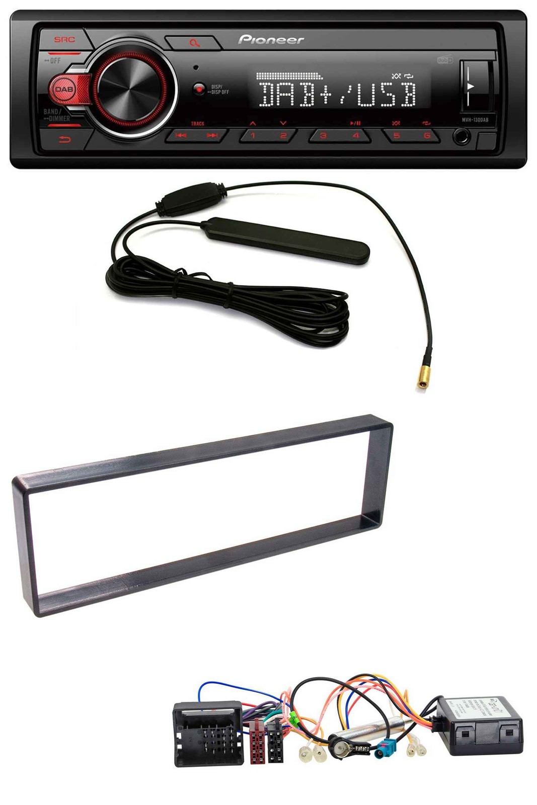 Pioneer MP3 DAB 1DIN CAN-Bus USB Car Stereo for Citroen C4 (2006-2010)
