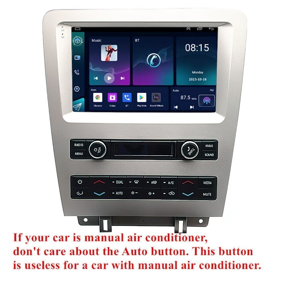 For 2010-2014 Ford Mustang 9″ Android 15 Carplay Car Stereo Radio GPS ISP Screen
