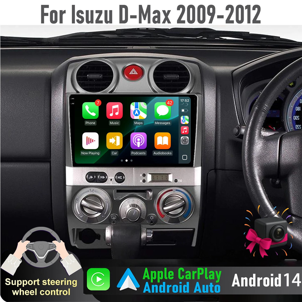 For Isuzu D-Max Car Radio 2009-2012 Stereo Android Auto Carplay GPS Screen 9inch