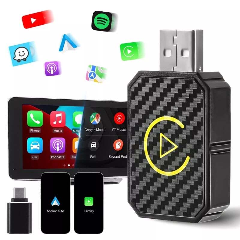 For GMC Sierra 2016-2024 Wireless Apple Carplay Android Auto Module Adapter