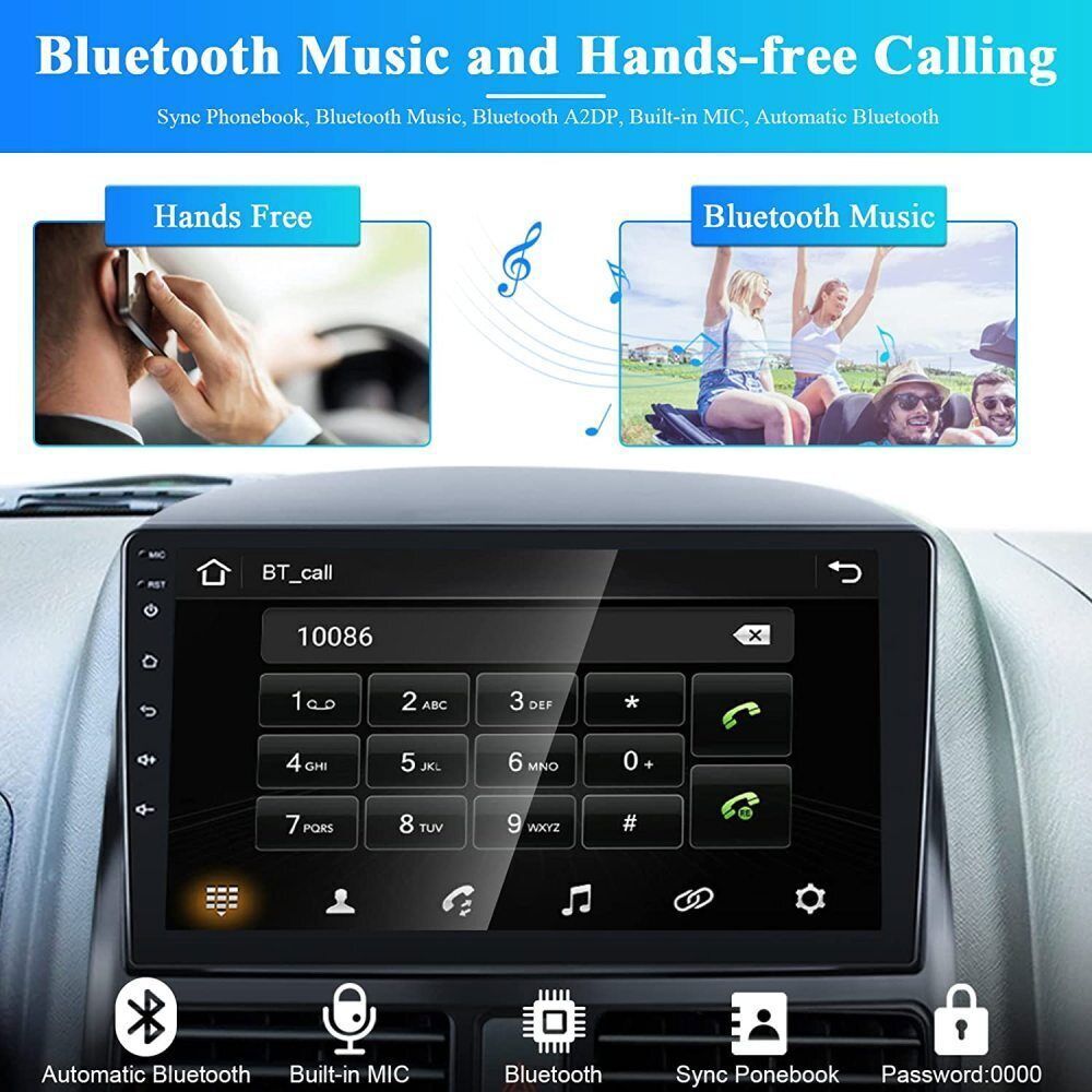 For Honda CRV 2002-2006 Android 15.0 Car Stereo Radio GPS WIFI 9″ Carplay 2+32GB