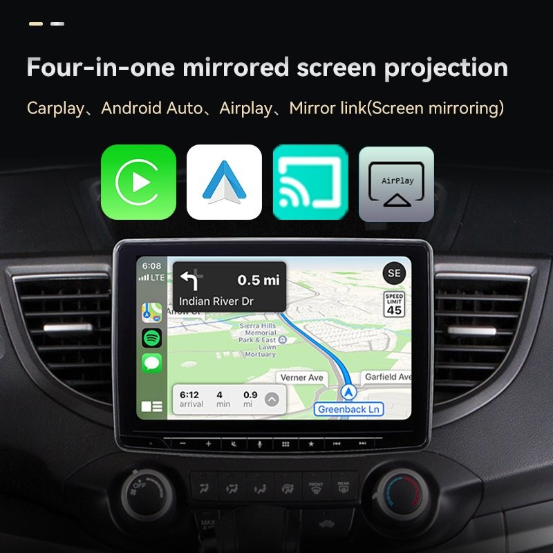 Wireless USB Carplay Adapter Dongle For iPhone Apple Android Auto Plug &Play