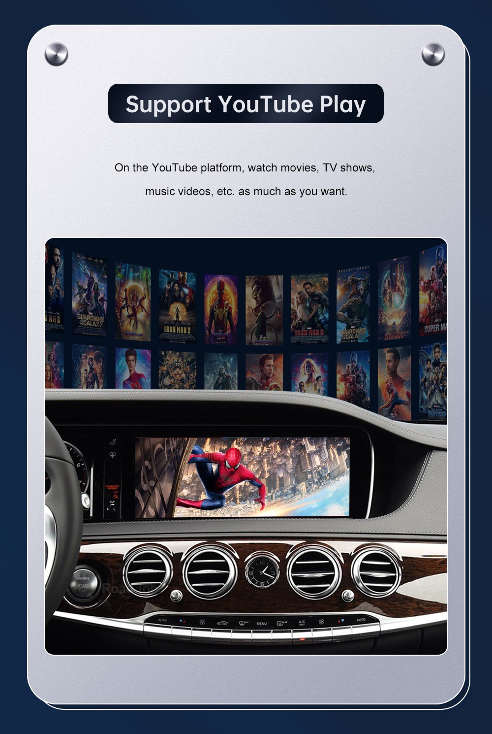 Wireless Carplay Android Auto Interface For Benz C Class GLC 2015-2018 NTG5.0