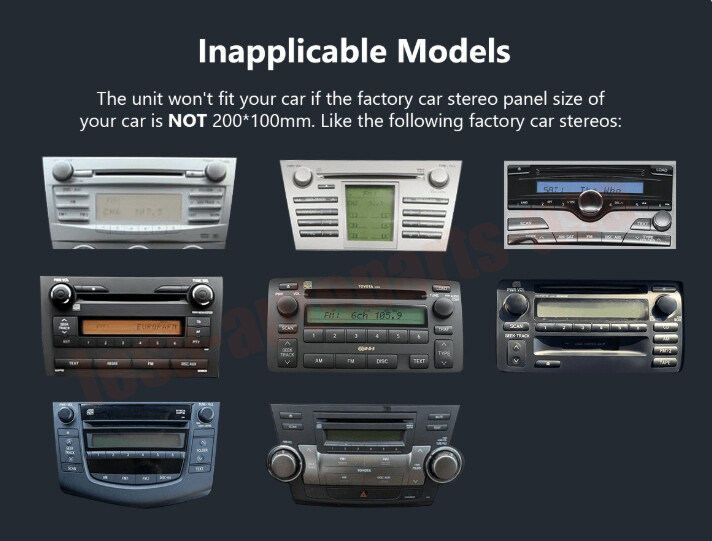 For 2003-2008 Pontiac Vibe Car Radio Carplay MP5 Player AM/FM/RDS SWC GPS +CAM