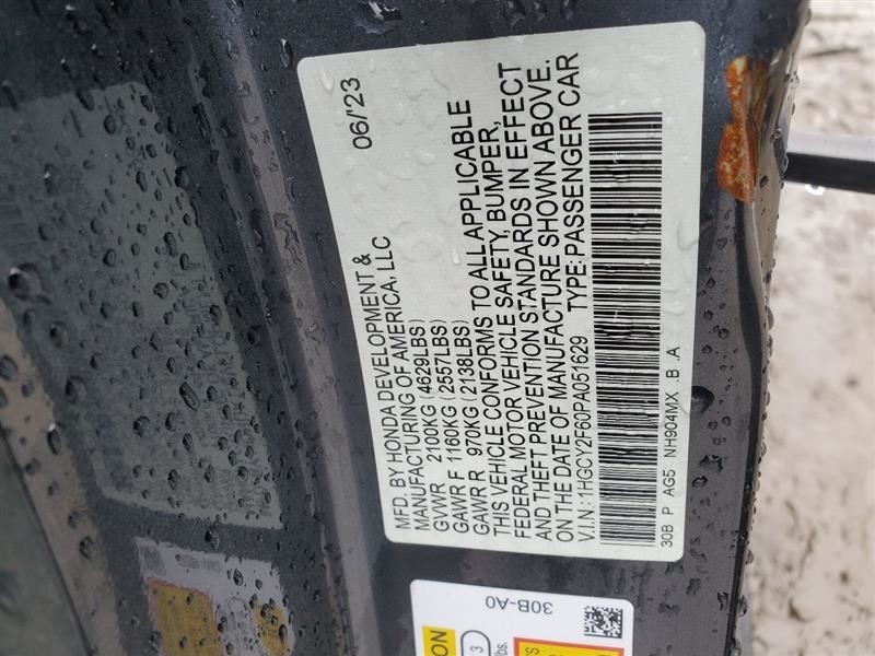 Audio Equipment Radio Receiver Naturally Aspirated Fits 23-25 ACCORD 192127
