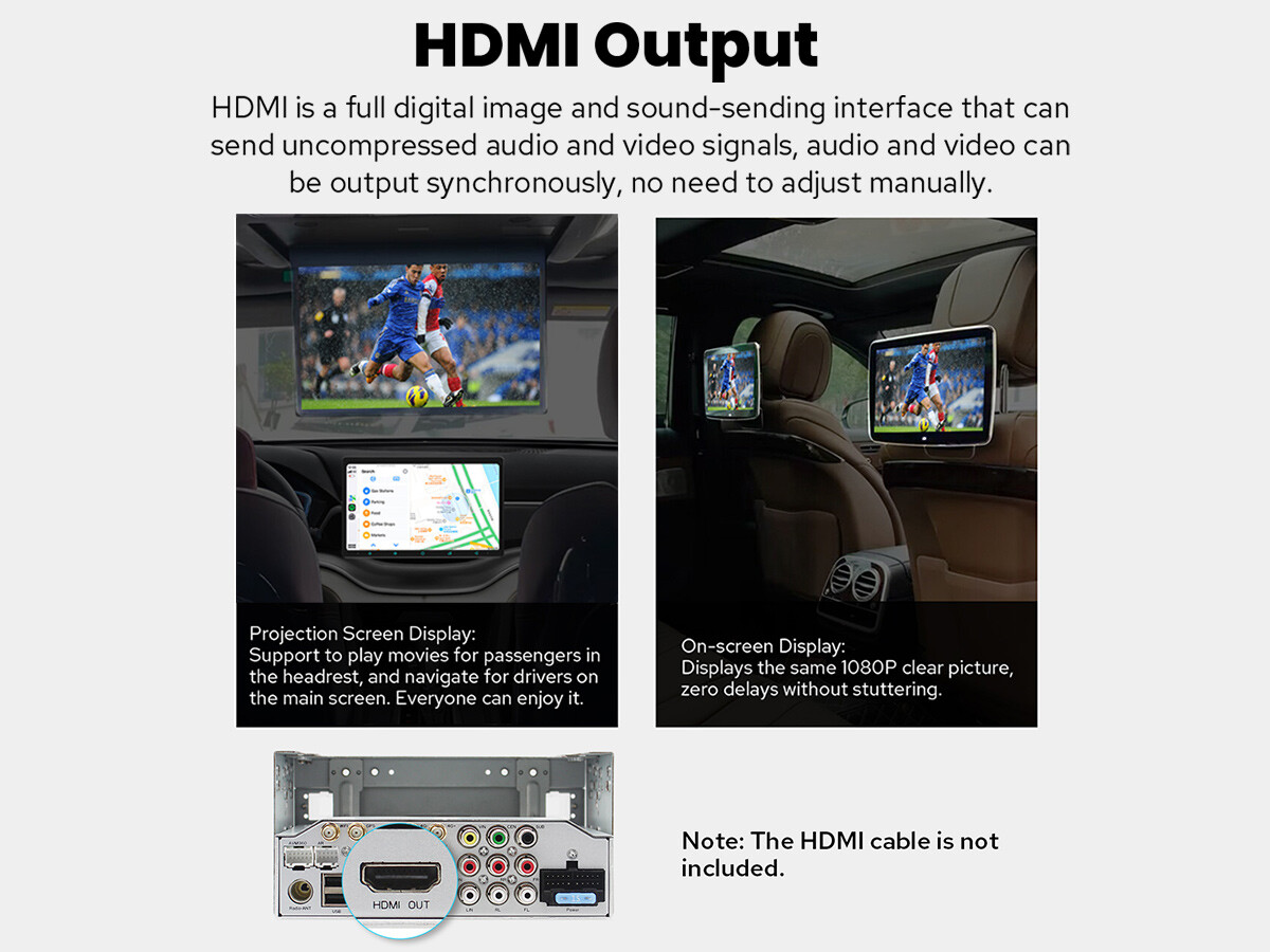 JOYING HD Touchscreen Rotatable Double DIN Support GPS Navigation/Apple CarPlay