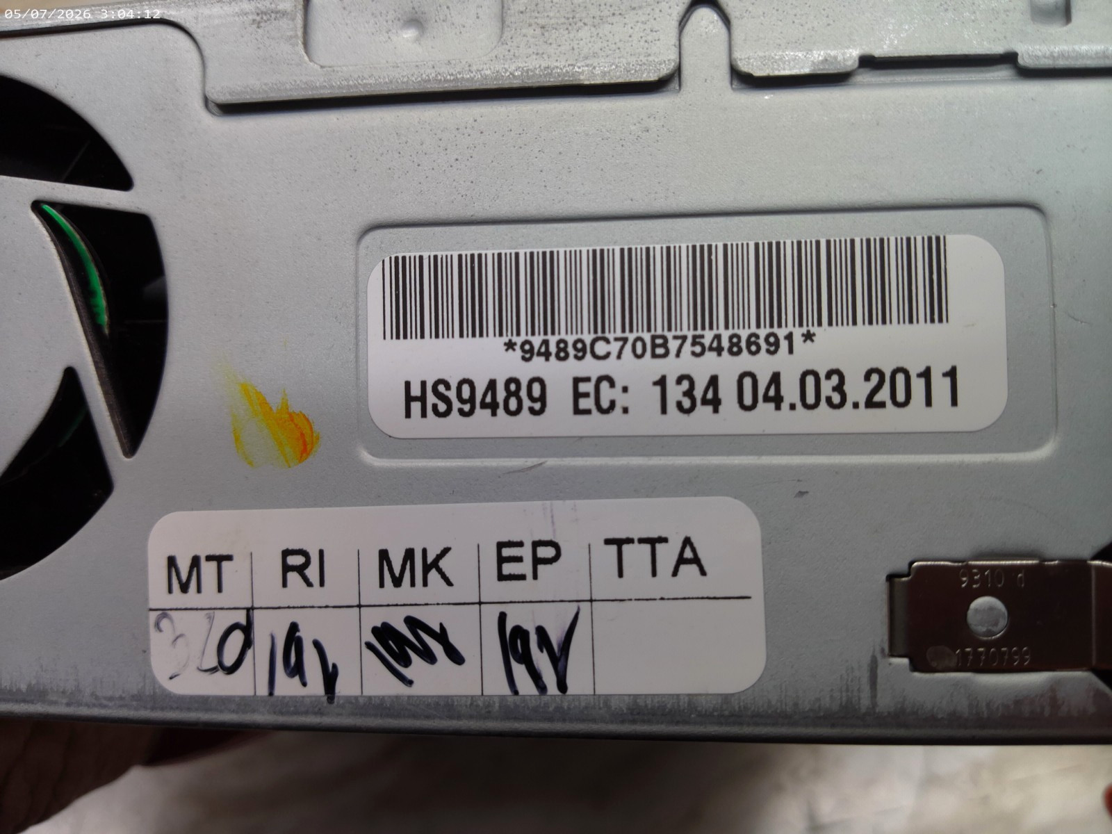 4L0035664BX 10 11 Audi Q7 Front Dash Audio Multimedia Receiver Control Unit OEM