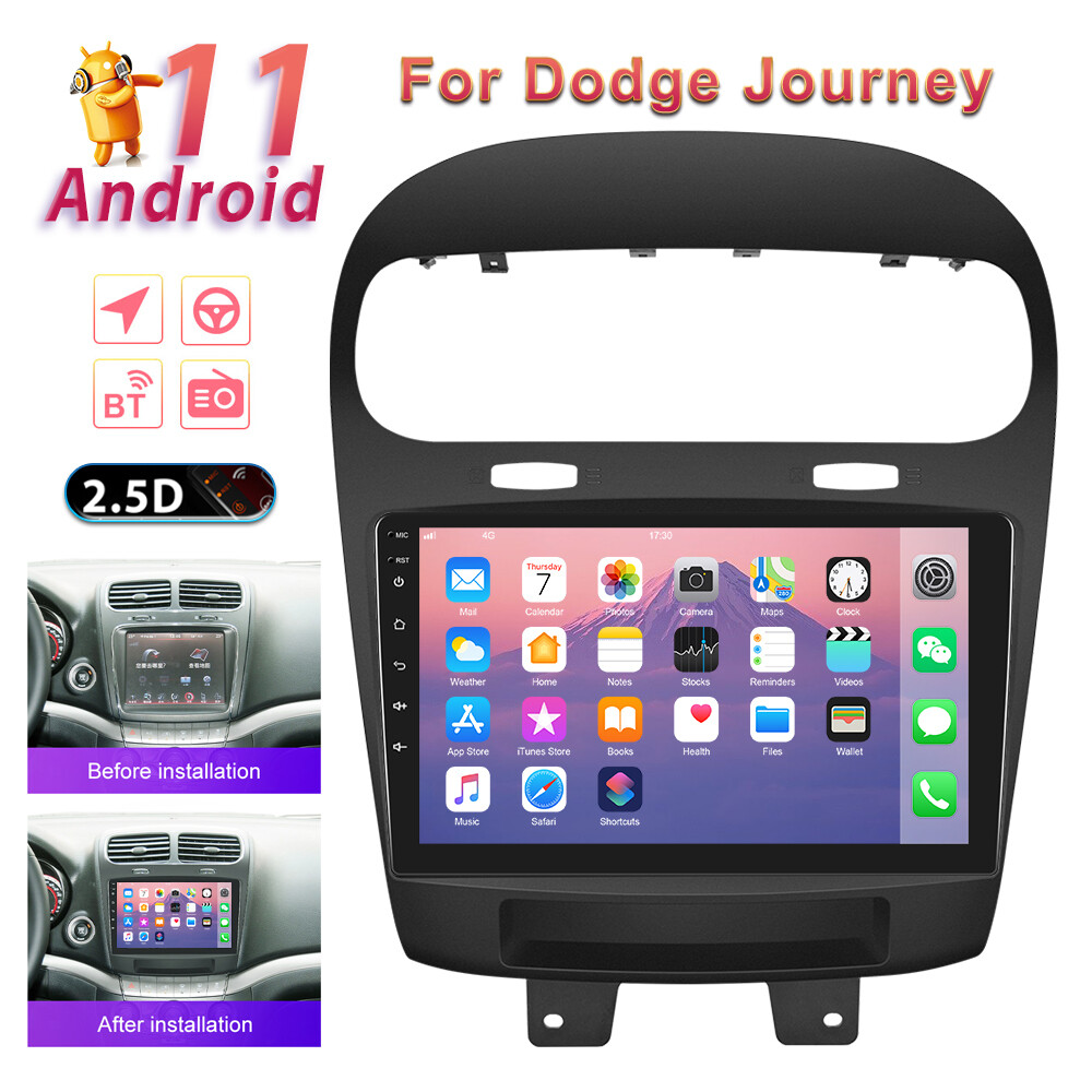 9 Android 13.0 Car Stereo Radio GPS Navi Wifi Player for Dodge Journey 2012-14