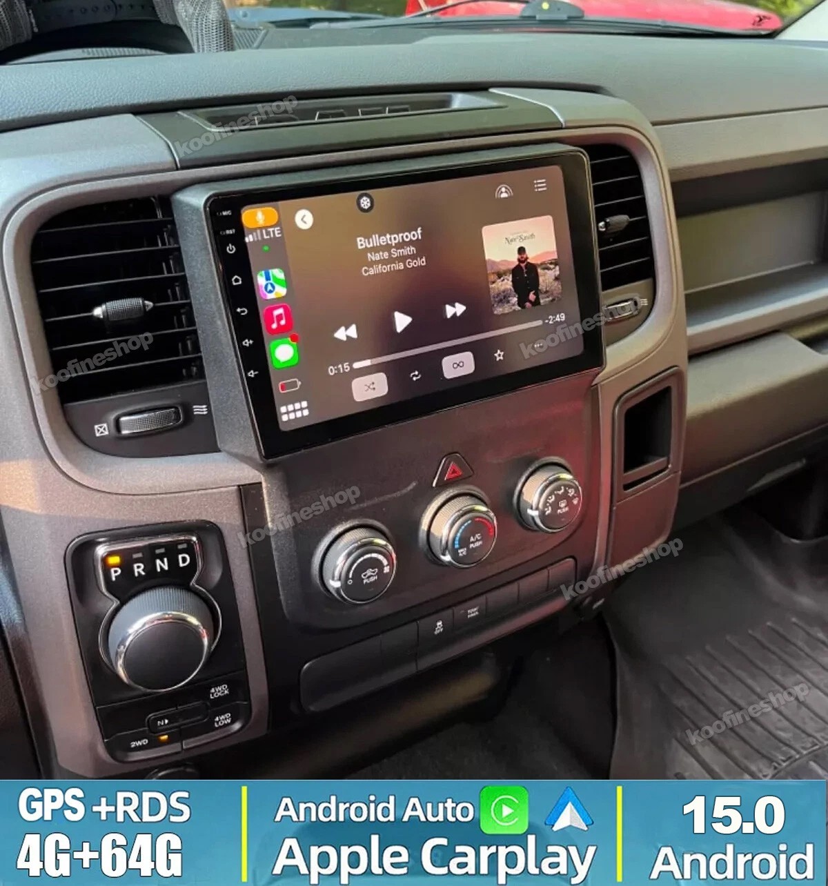 For 2014-18 Dodge Ram 1500 2500 3500 Android 15 Carplay 64G Car Stereo Radio GPS