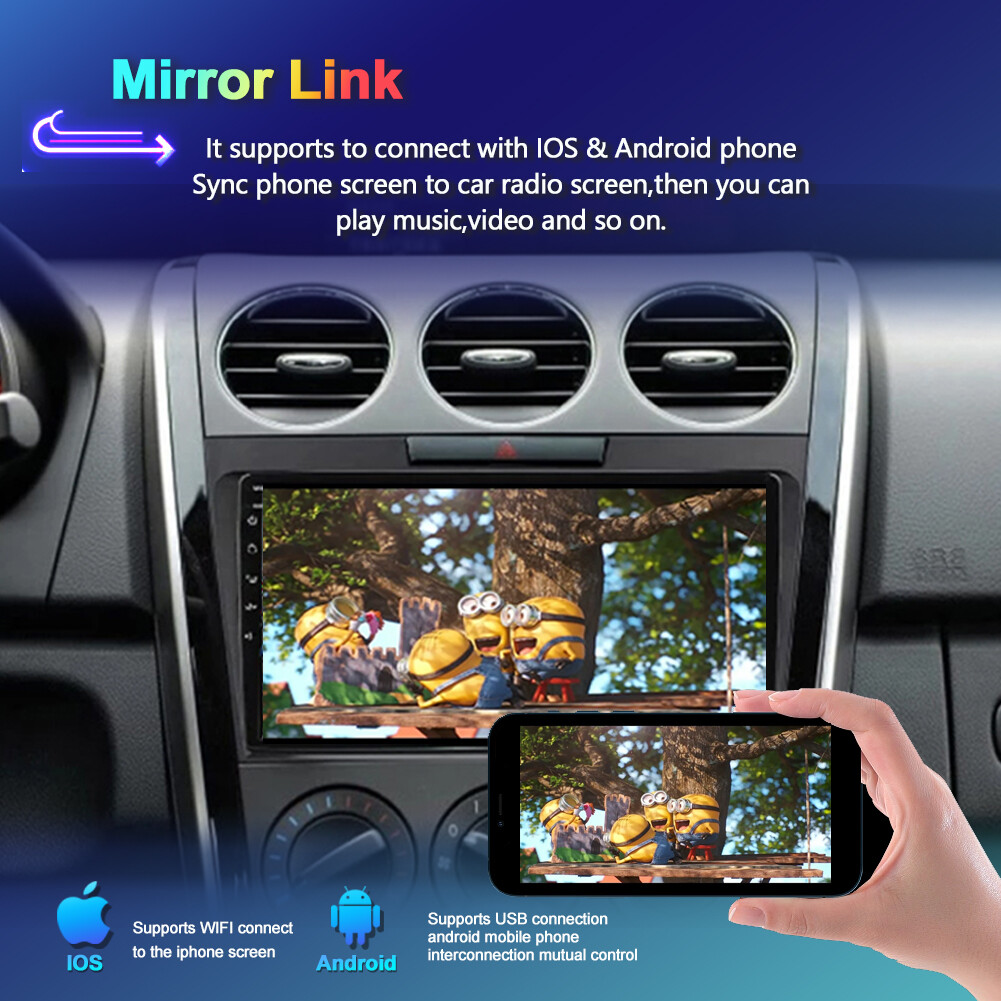 6+128GB For Mazda CX-7 2007-2014 Android 14 Car Stereo Radio GPS CarPlay DSP AHD