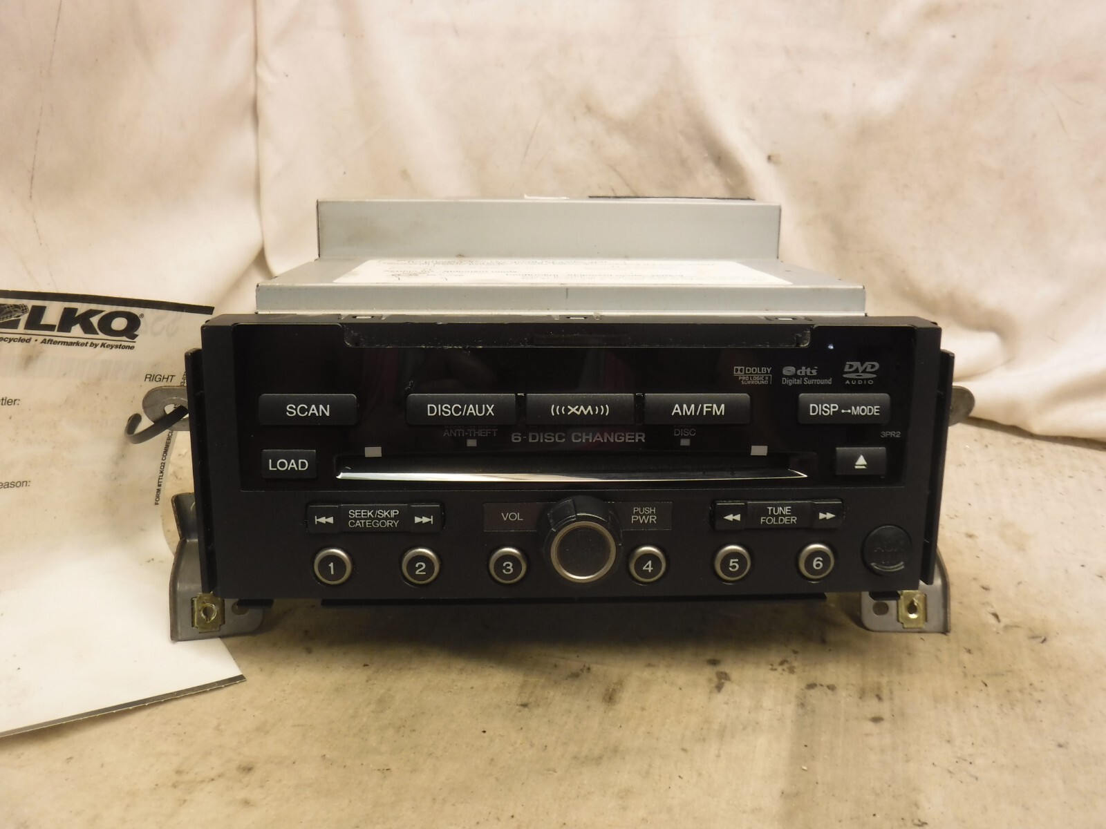 10 11 12 Acura RDX 6 Cd Mp3 WMA Xm & Code 39100-STK-A311 PUL25