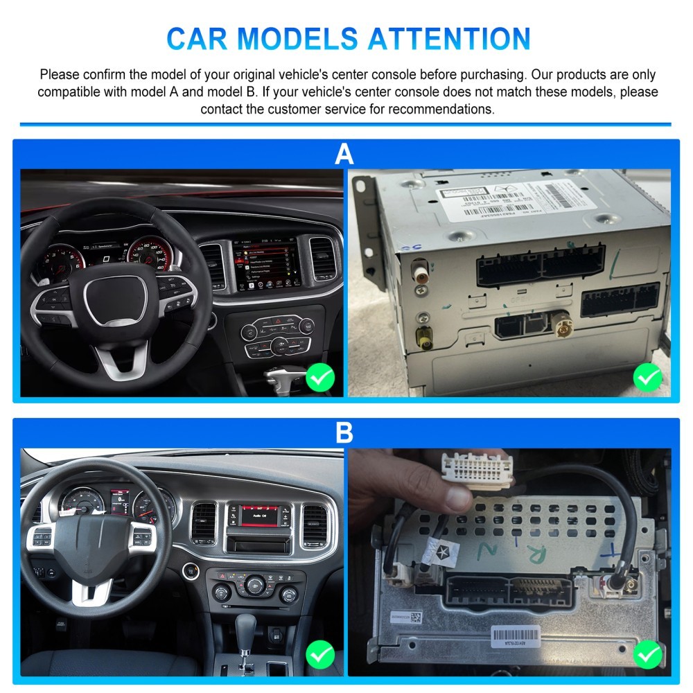 4+64GB Android 15 Car Stereo Radio GPS Navi Carplay For Dodge Charger 2011-2014