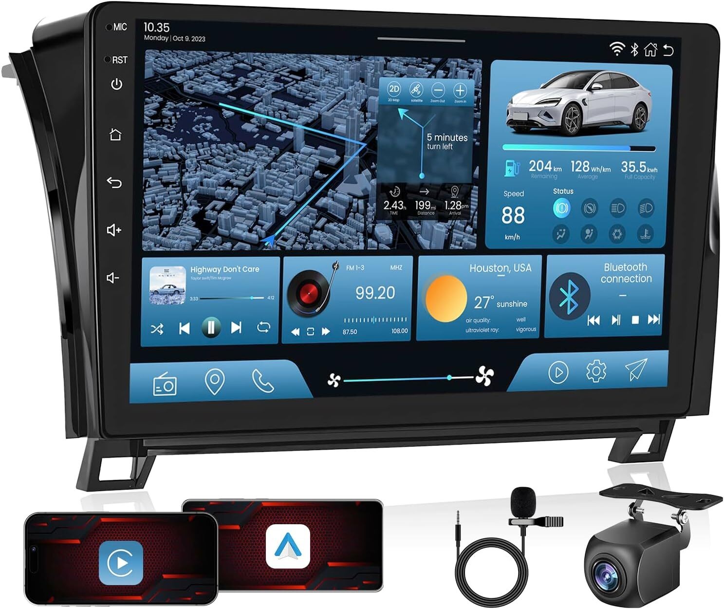 Car Radio Stereo Carplay For Toyota Tundra Sequoia 2+32G 10in 4+64G CarPlay