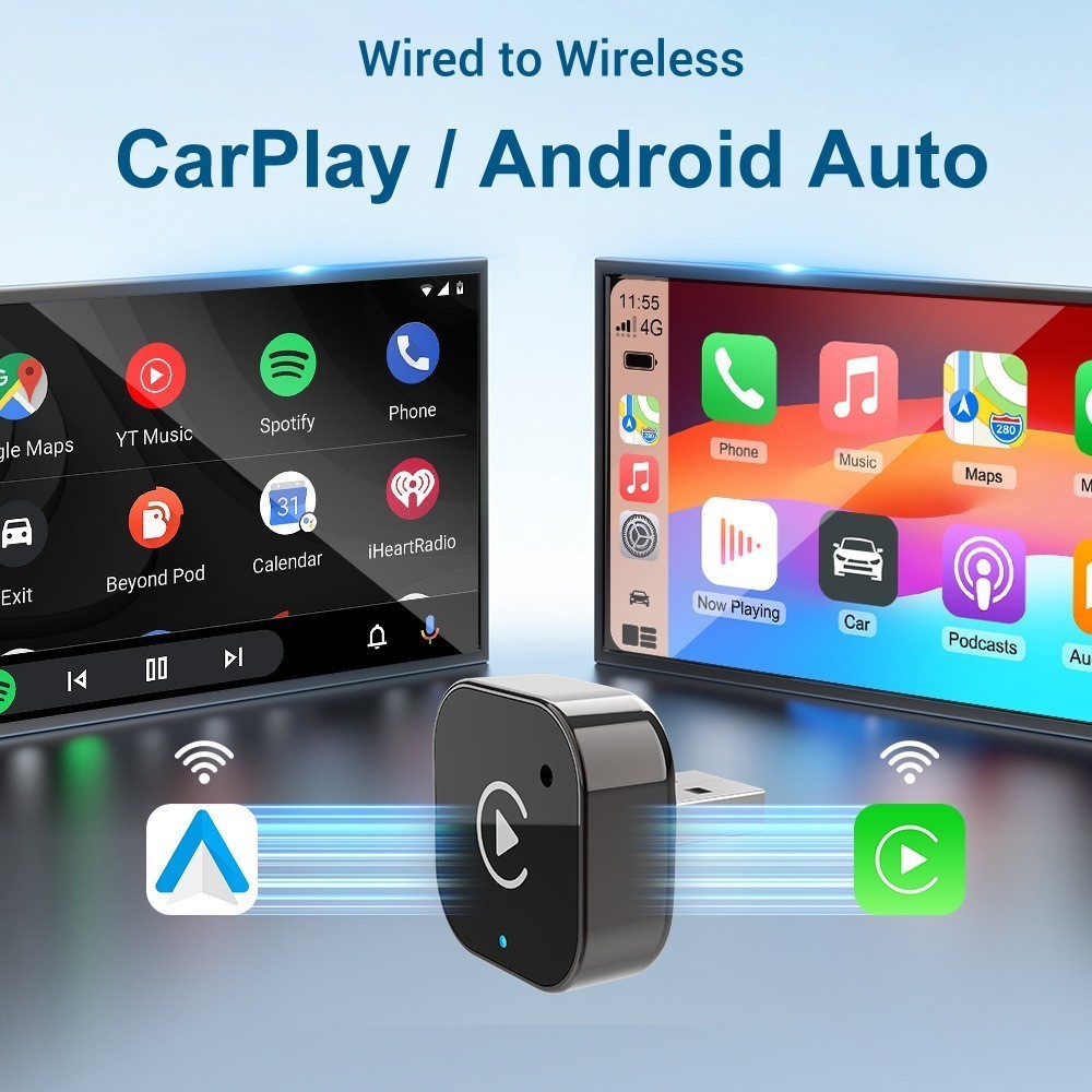 2026 USB Wireless CarPlay Adapter For iPhone Apple Wireless Dongle Plug Play