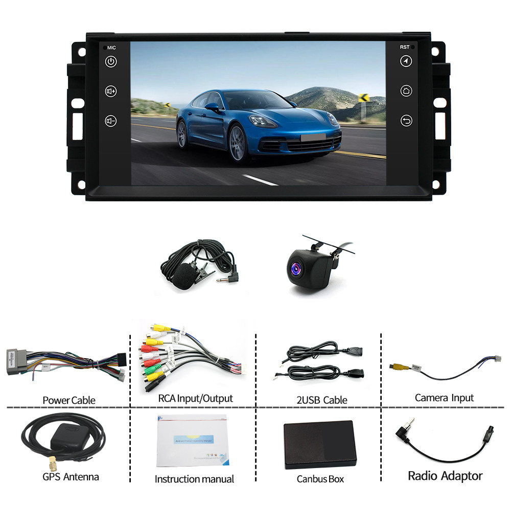 For 2007-10 Chrysler 300 300C CarPlay & Android 15 Auto Stereo Radio GPS FM 64GB